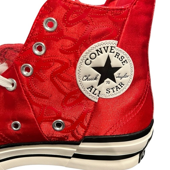 NWT Converse Chuck Taylor All Star 70 Plus High China New Year Red Satin RARE - Picture 11 of 15